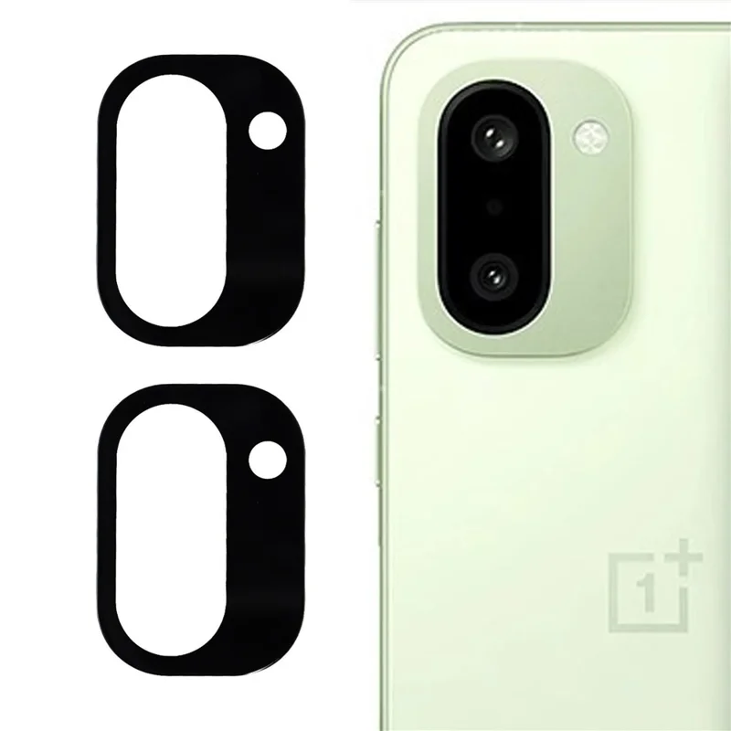 2Pcs For OnePlus Ace 6T 5G  /  15R 5G Camera Lens Protector 2.5D Arc Edge Silk Printing Tempered Glass Full Coverage Rear Lens Film