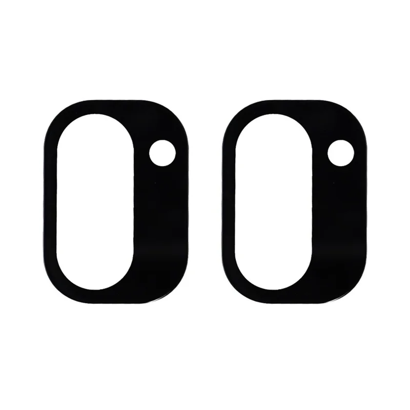 2Pcs For OnePlus Ace 6T 5G  /  15R 5G Camera Lens Protector 2.5D Arc Edge Silk Printing Tempered Glass Full Coverage Rear Lens Film