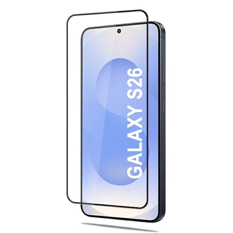 MOCOLO per Samsung Galaxy S26 Protettore Schermo Full Screen Anti-Rottura con Stampa Serigrafica in Vetro Temperato con Colla Totale - Nero