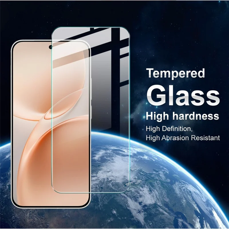 IMAK H Series til vivo S50 5G Skærmværn, Hærdet Glasfilm (ikke komplet dækning) (fingeraftryksgodkendelse) – Transparent