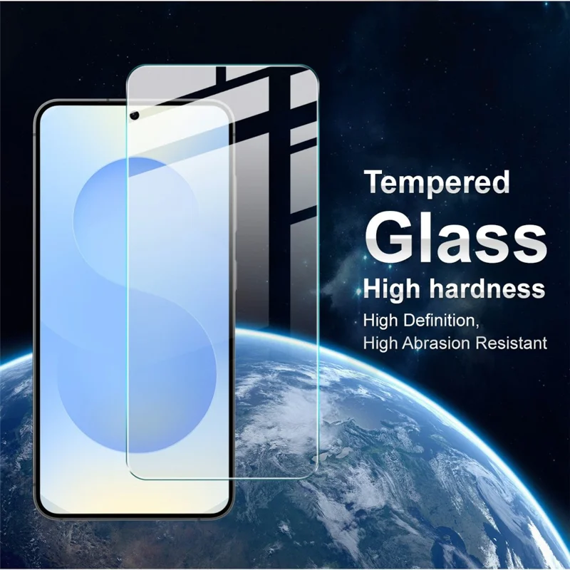 IMAK H Series til Samsung Galaxy A57 5G Skærmværn, Hærdet Glasfilm (ikke komplet dækning) (fingeraftryksaflåsning) – Transparent