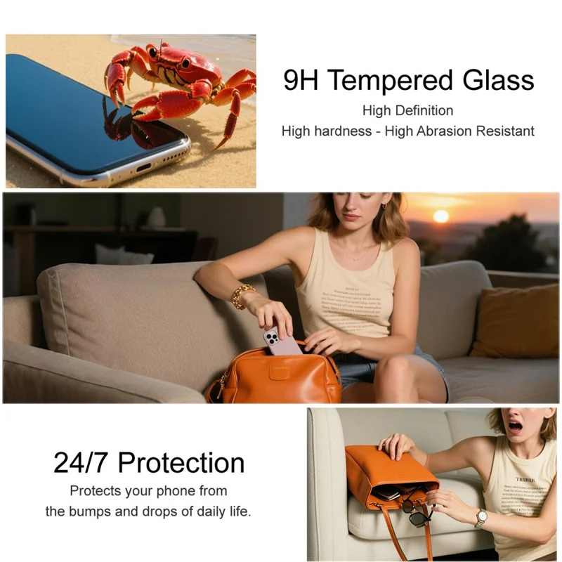 IMAK Serie H Per Samsung Galaxy A27 Protettore Schermo in Vetro Temperato Protezione Antiurto (Non Copertura Completa) - Trasparente