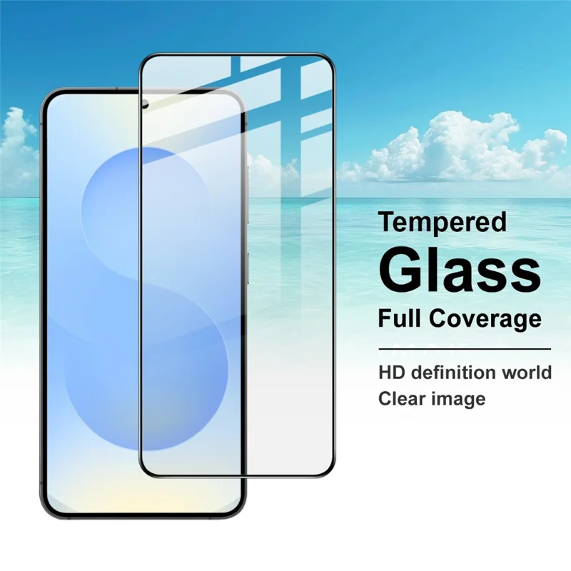 سلسلة IMAK Pro+ لجهاز Samsung Galaxy A37 5G واقي الشاشة من الزجاج المقوى الكامل (متوافق مع فتح القفل بالبصمة) - شفاف