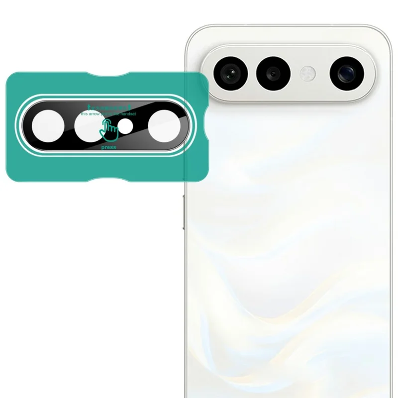 IMAK For vivo X300 FE 5G / S50 Pro mini 5G Tempered Glass Full Cover Camera Lens Protector with Self Positioning Frame - Black