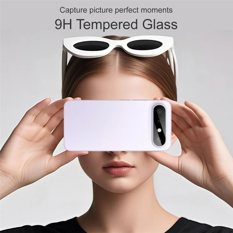 IMAK For vivo X300 FE 5G / S50 Pro mini 5G Tempered Glass Full Cover Camera Lens Protector with Self Positioning Frame - Black