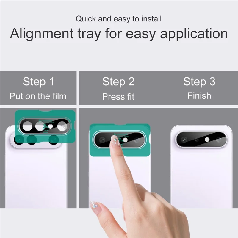 IMAK For vivo X300 FE 5G / S50 Pro mini 5G Tempered Glass Full Cover Camera Lens Protector with Self Positioning Frame - Black