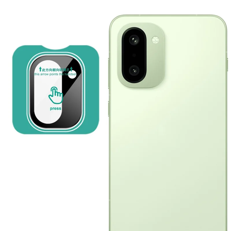 IMAK For OnePlus 15R 5G / Ace 6T 5G Tempered Glass Full Cover Camera Lens Protector with Self Positioning Frame - Black