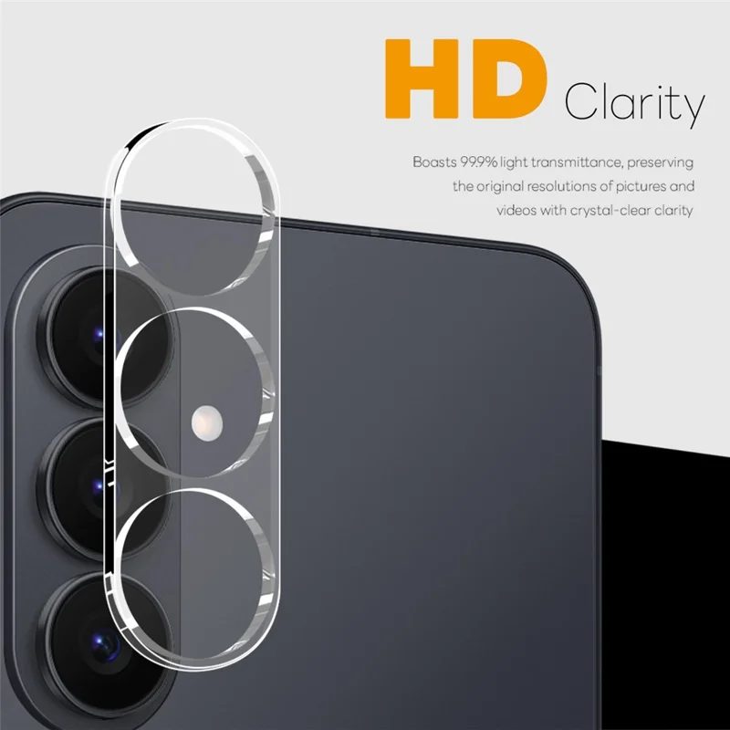 NORTHJO For Samsung Galaxy S26+ Camera Lens Protector Tempered Glass HD Clear 3D Full Coverage - Transparent
