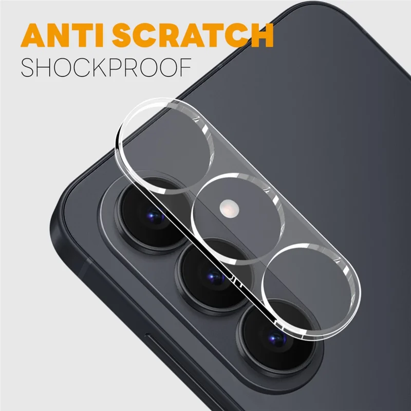 NORTHJO For Samsung Galaxy S26+ Camera Lens Protector Tempered Glass HD Clear 3D Full Coverage - Transparent