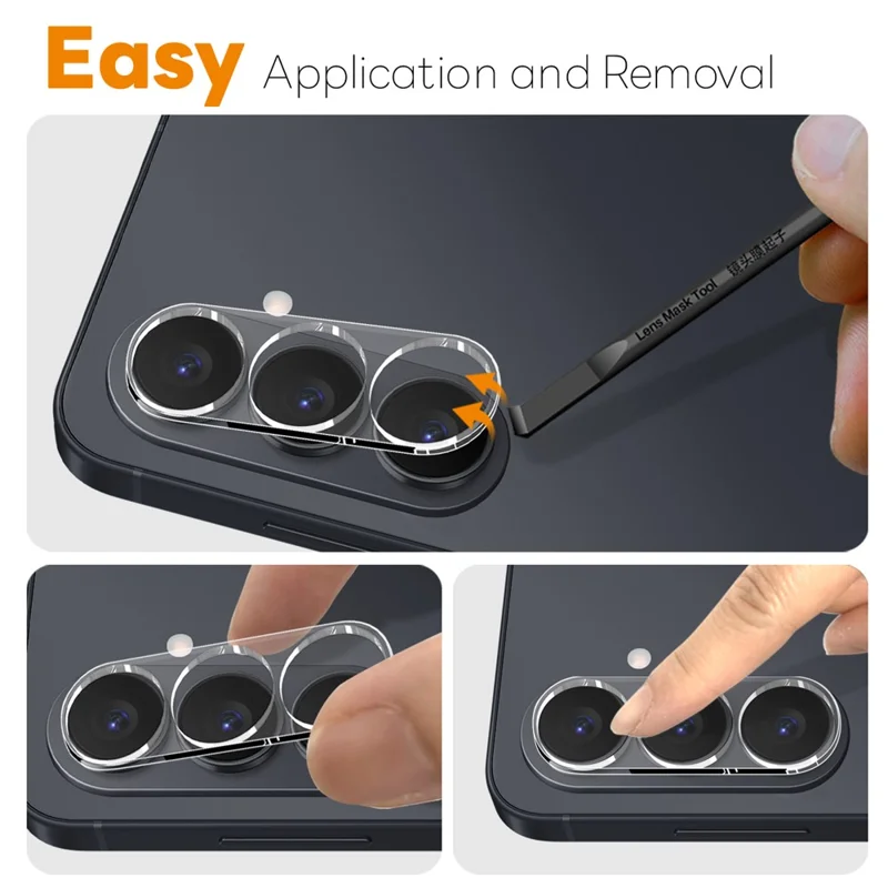 NORTHJO 2Pcs For Samsung Galaxy S26 Tempered Glass Camera Lens Protector Clear 3D Integrated Full Coverage - Transparent