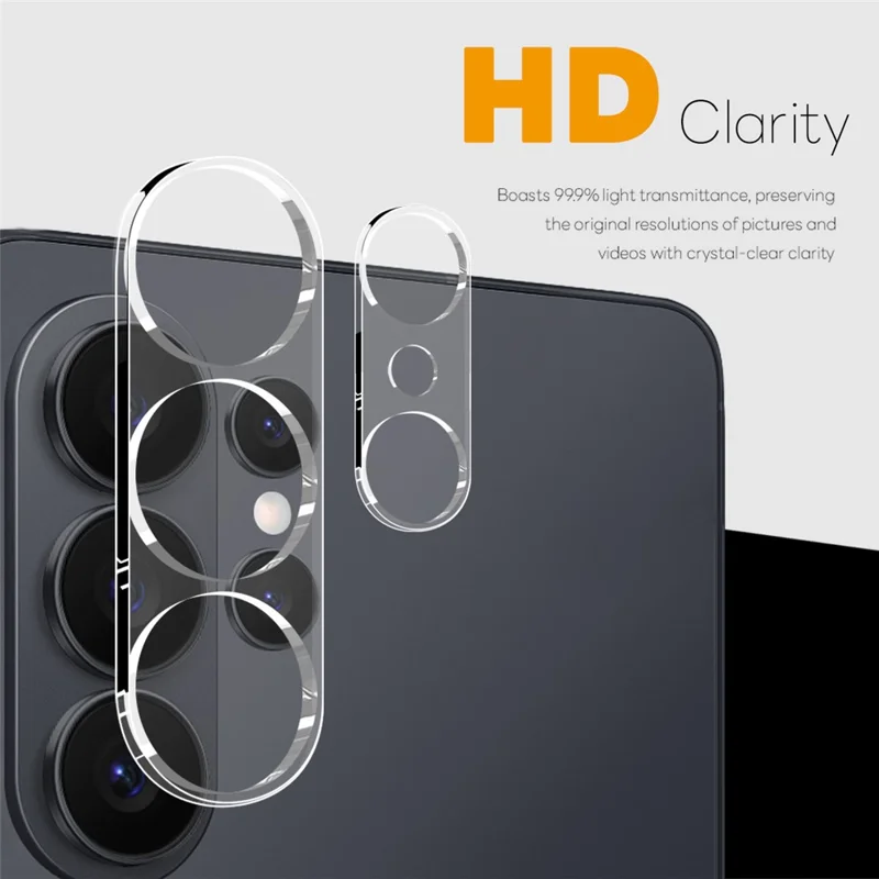 NORTHJO 2Pcs For Samsung Galaxy S26 Ultra Tempered Glass Camera Lens Protector Clear 3D Integrated Full Coverage - Transparent