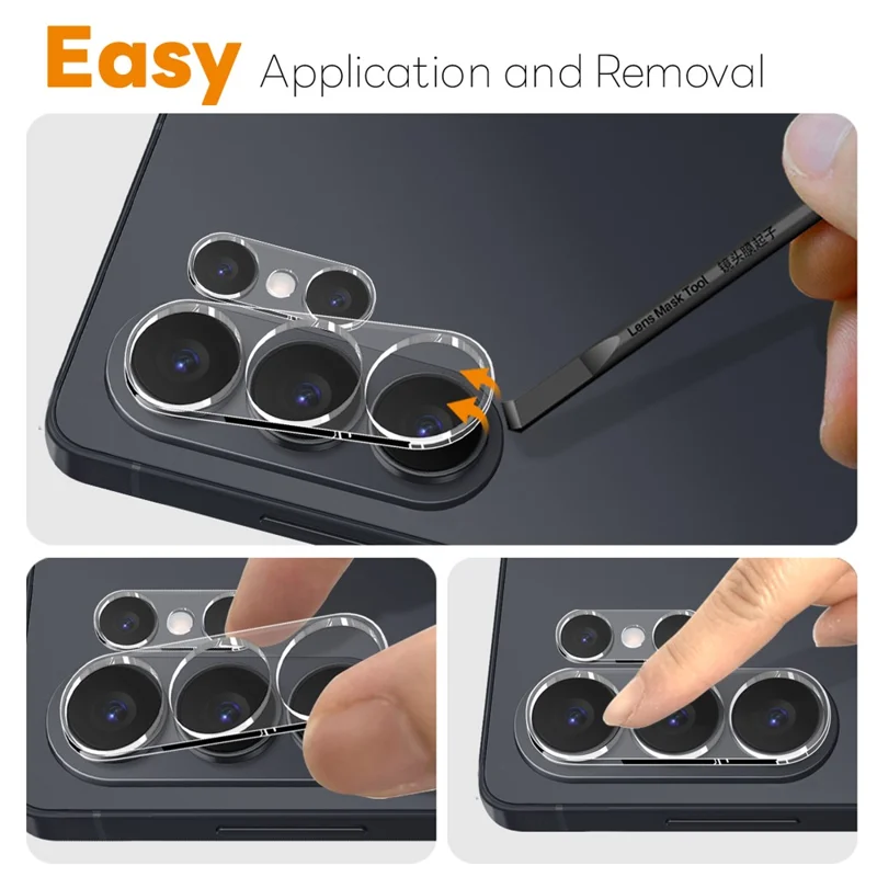 NORTHJO 2Pcs For Samsung Galaxy S26 Ultra Tempered Glass Camera Lens Protector Clear 3D Integrated Full Coverage - Transparent