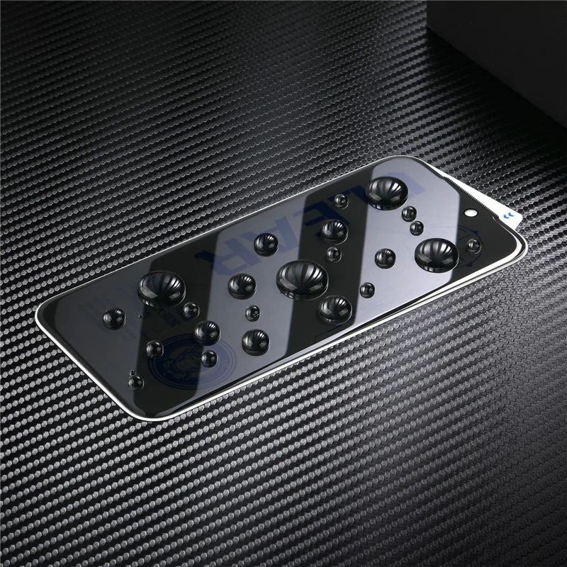 10 stuks voor iPhone 17 Pro Max Anti Spy Screen Protector 3D Ronde Rand Volledige Dekking Gehard Glasfolie - Zwart