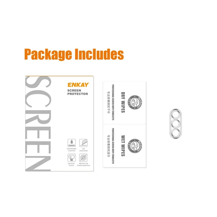 ENKAY HAT PRINCE para Samsung Galaxy S23+ Protector de lente de cámara Clear Full Cover Anti-Arañazos Película de vidrio templado para lente