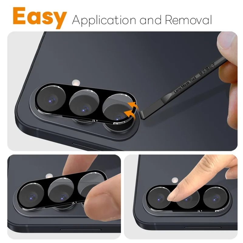 NORTHJO For Samsung Galaxy S26 Camera Lens Protector Silk Printing 3D Clear Full Screen Tempered Glass Lens Film