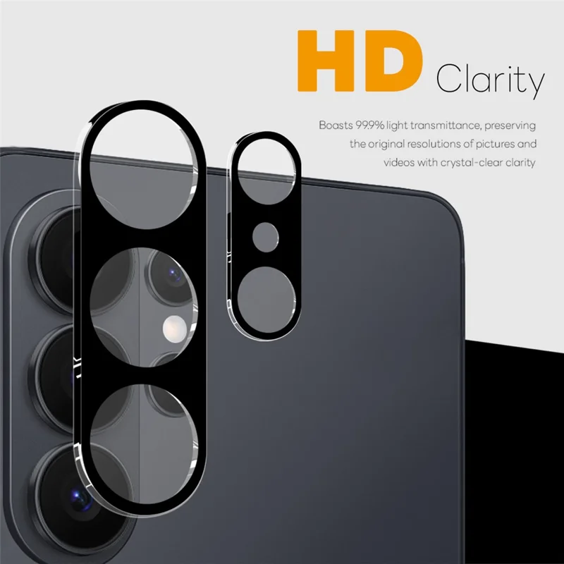 NORTHJO 2Pcs For Samsung Galaxy S26 Ultra Full Coverage Camera Lens Protector Silk Printing 3D Clear Tempered Glass Lens Film