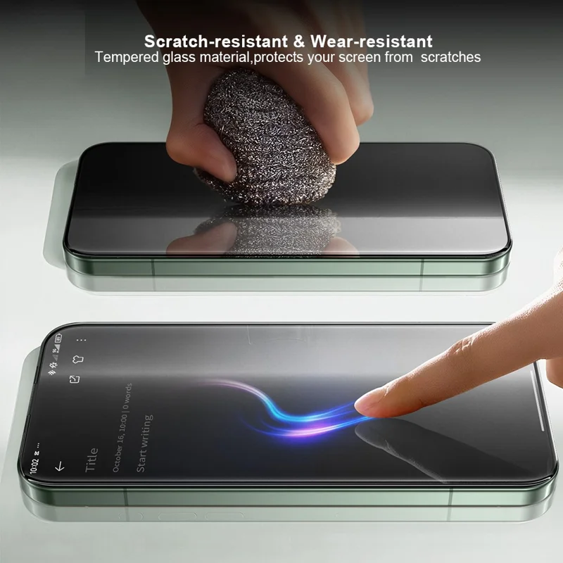 XUNDD XDTG-004 For Xiaomi 17 / 17 Pro Full Screen Protector Full Glue 0.25MM 2.5D HD High Aluminium-Silicon Glass Film (Fingerprint Unlock)