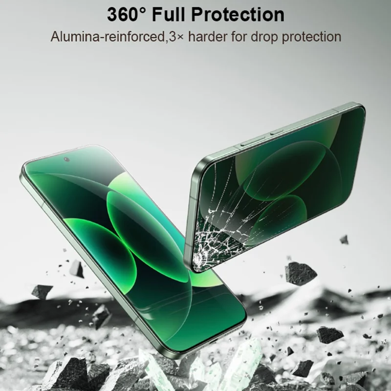 XUNDD XDTG-004 For Xiaomi 17 / 17 Pro Full Screen Protector Full Glue 0.25MM 2.5D HD High Aluminium-Silicon Glass Film (Fingerprint Unlock)