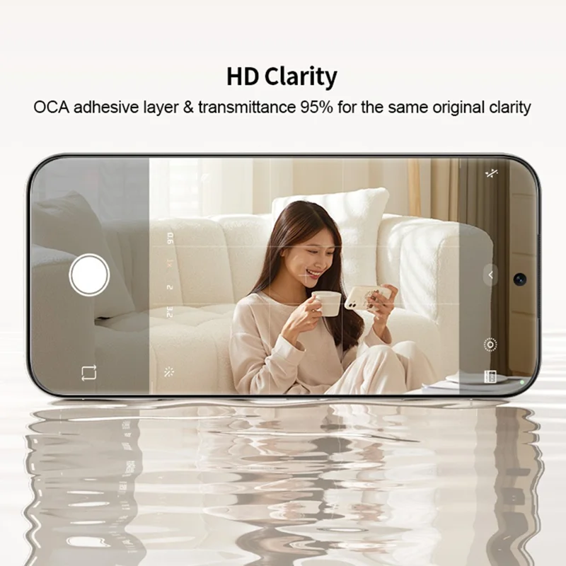 XUNDD XDTG-004 For Samsung Galaxy S26 Full Screen Protector Full Glue 0.25MM 2.5D HD High Aluminium-Silicon Glass Film (Fingerprint Unlock)