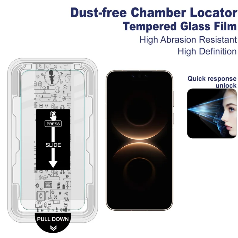 IMAK H Series til Huawei Mate 80 RS Ultimate / 80 Pro Max Hærdet Glas Skærmværn med støvfri installationsværktøj