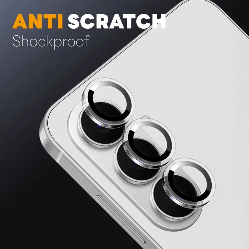 NORTHJO 1Set For Samsung Galaxy S26 Camera Lens Protector Tempered Glass Metal Ring Guard Clear Lens Film (Complete Coverage) - Прозрачный