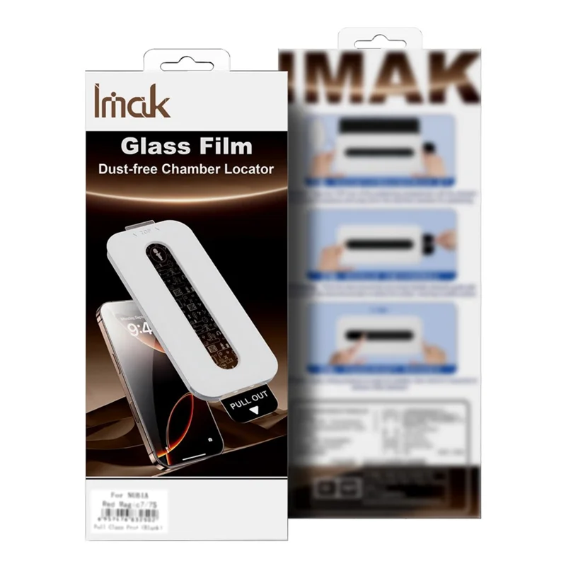 IMAK 3Pcs For Samsung Galaxy Z Fold4 5G Tempered Glass Full Screen Protector Full Glue Film with Dust-free Installation Tool - Black