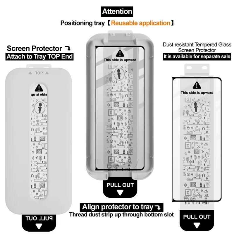 IMAK For Samsung Galaxy Z Fold5 5G Tempered Glass Full Screen Protector Full Glue Film with Dust-free Installation Tool - Black