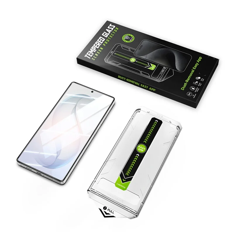 Bulk Purchasing For Samsung Galaxy S26+ Full Screen Protector Full Glue HD High Aluminium-silicon Glass Film with Installation Tool (Fingerprint Unlock) - Transparent