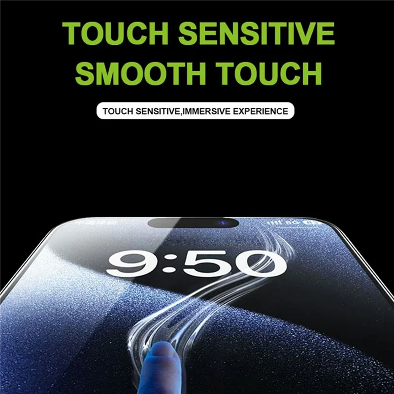 Großhandelskauf für iPhone 17 / 16 Pro Vollbildschirmschutz Vollklebe-Seidendruck HD Hochfestes Aluminium-Silizium-Glas-Folie mit Staubentfernungs-Tool