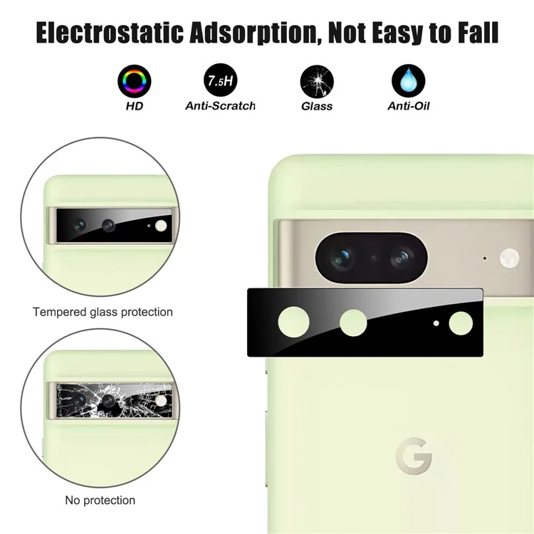 For Google Pixel 7 5G Complete Covering Tempered Glass Ultra Clear Anti-explosion Camera Lens Protector Film