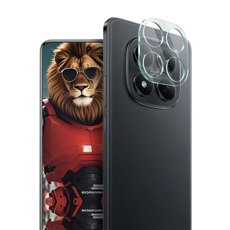 IMAK For Xiaomi Redmi Note 15 Pro 4G (Global) Tempered Glass Full Cover Camera Lens Protector + Acrylic Lens Cap - Transparent