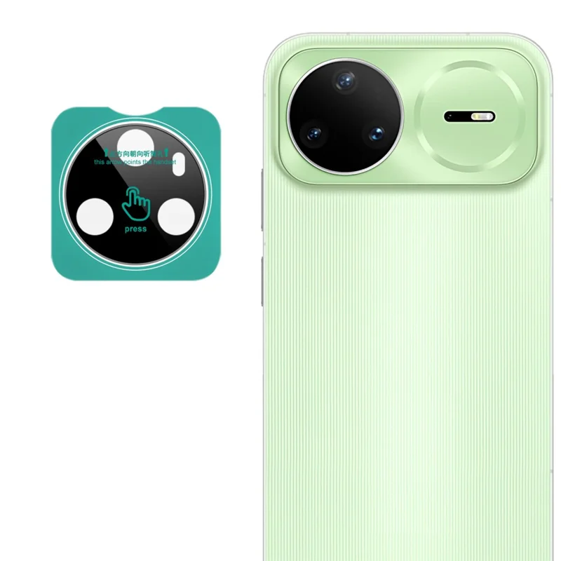 IMAK For Huawei nova 15 Pro 5G Tempered Glass Full Cover Camera Lens Protector with Self Positioning Frame - Black