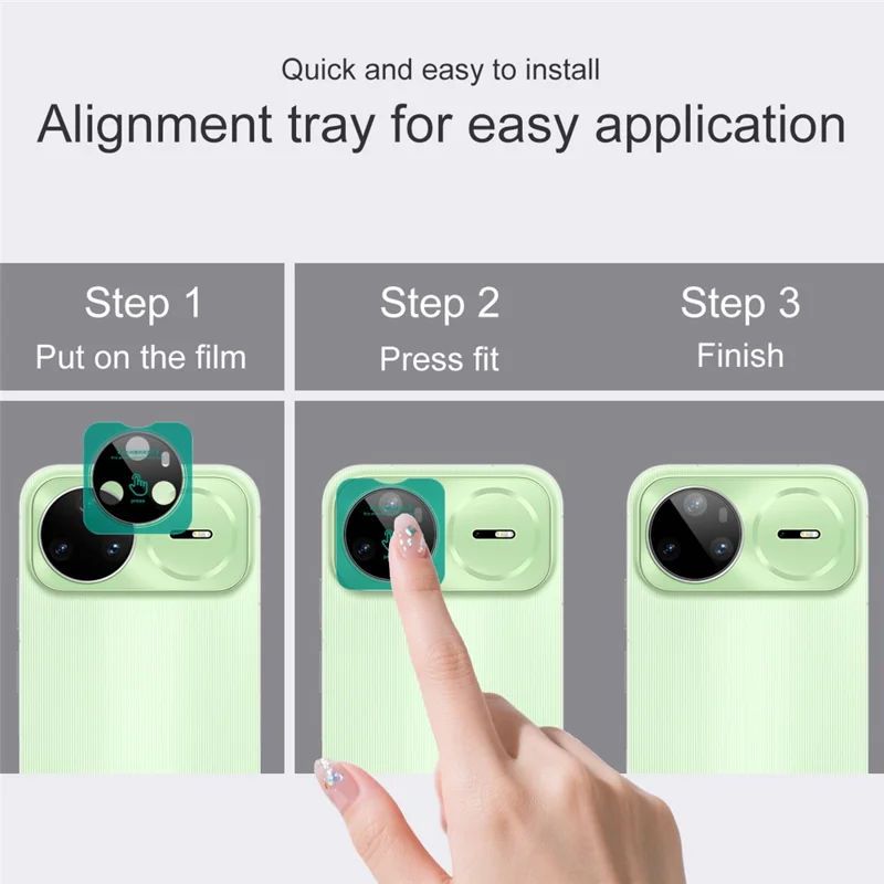 IMAK For Huawei nova 15 Pro 5G Tempered Glass Full Cover Camera Lens Protector with Self Positioning Frame - Black