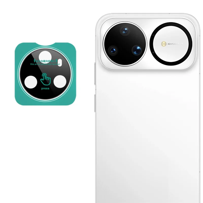 IMAK For Huawei nova 15 Ultra 5G Tempered Glass Full Cover Camera Lens Protector with Self Positioning Frame - Black