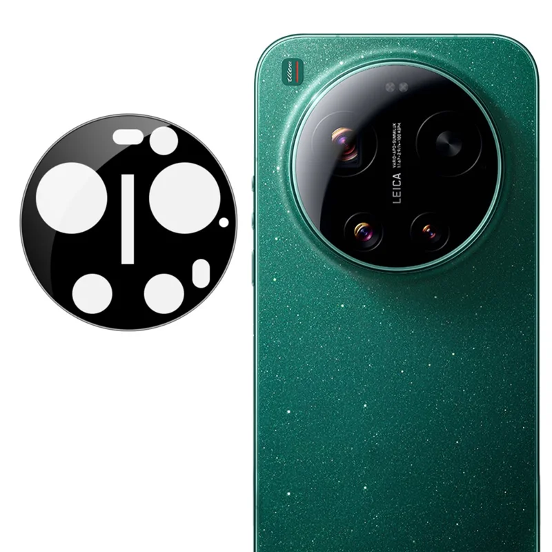 IMAK dla Xiaomi 17 Ultra 5G Szklana Ochrona Obiektywu Aparatu z Ramką Samocentrującą – Czarny