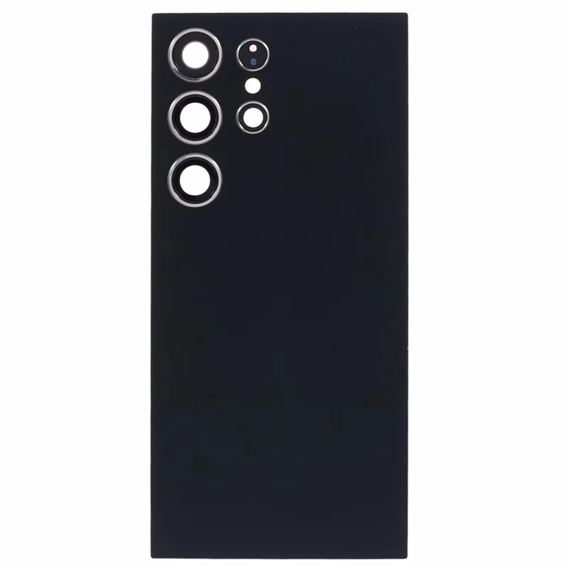 Housing de batterie pour Samsung Galaxy S24 Ultra S928 avec couvercle d'objectif caméra (sans logo) - Noir titane