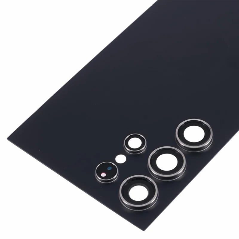 Housing de batterie pour Samsung Galaxy S24 Ultra S928 avec couvercle d'objectif caméra (sans logo) - Noir titane