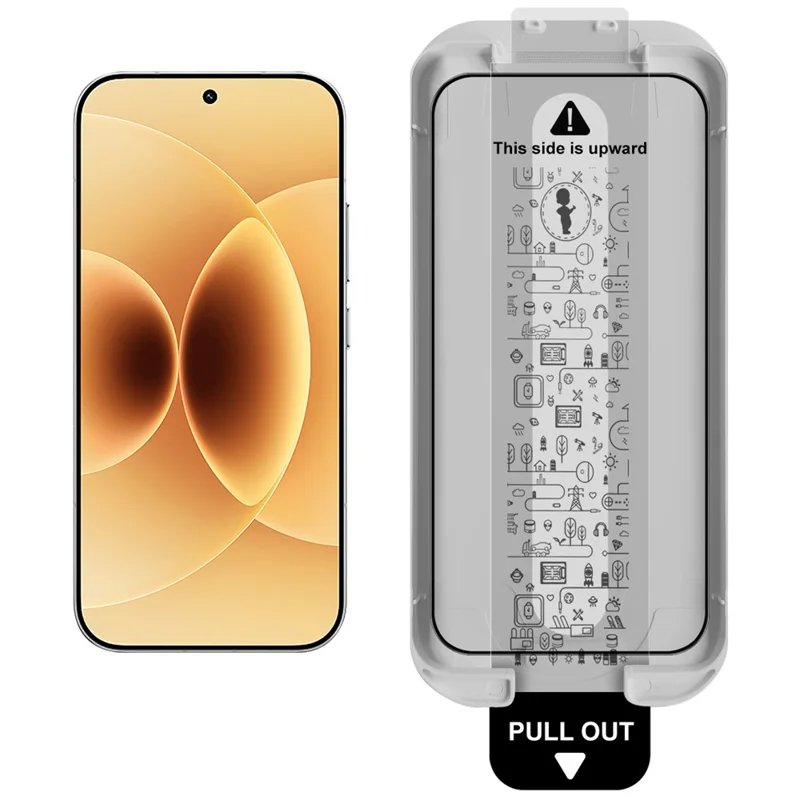 IMAK Закаленное стекло для Xiaomi 17 / 17 Pro, защитная пленка на весь экран, пленка с полным нанесением клея с инструментом для установки без пыли (разблокировка по отпечатку пальца) — черный