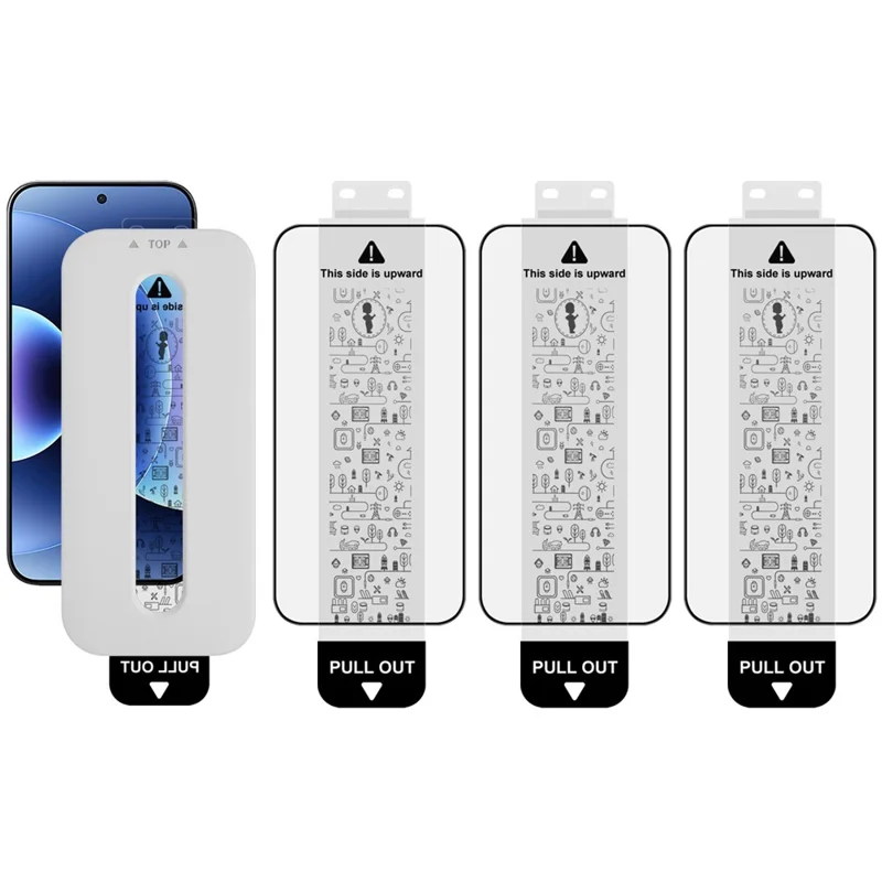 IMAK 3Pcs For Xiaomi 17 Pro Max Tempered Glass Full Screen Protector Full Glue Film with Dust-free Installation Tool (Fingerprint Unlock)