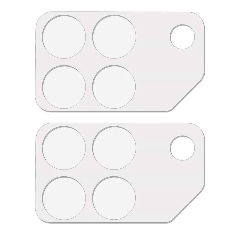 2 stk. til Honor Win 5G fuld dækning objektivbeskytter 3D buede kanter anti-skramme hærdet glas objektivfilm - transparent