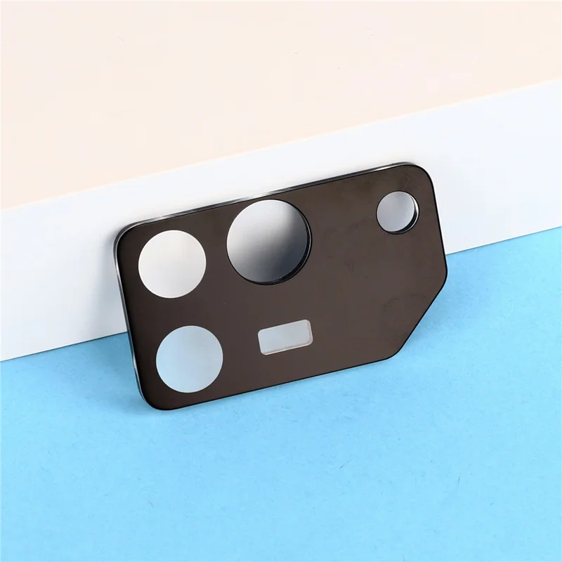2Pcs For Honor Win RT 5G Full Coverage Camera Lens Protector Silk Printing Tempered Glass Lens Film 3D Arc Edge - Black