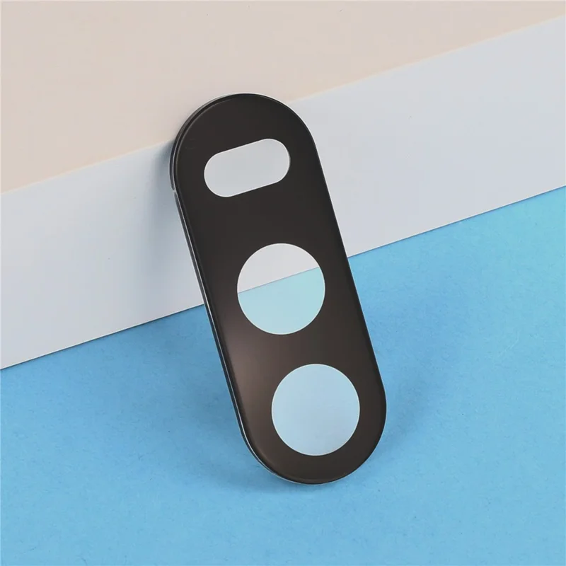 2Pcs For Honor 500 5G Full Coverage Camera Lens Protector Silk Printing Tempered Glass Lens Film 3D Arc Edge - Black