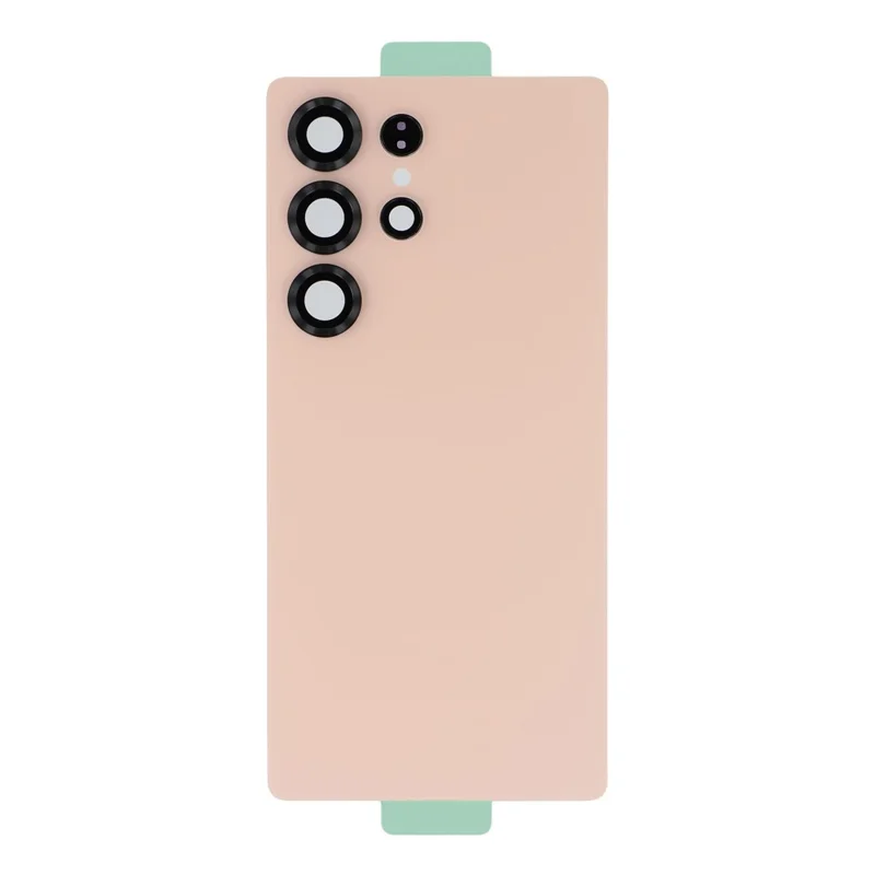 For Samsung Galaxy S25 Ultra S938 Battery Housing with Camera Lens Cover (without Logo) - Pink Gold
