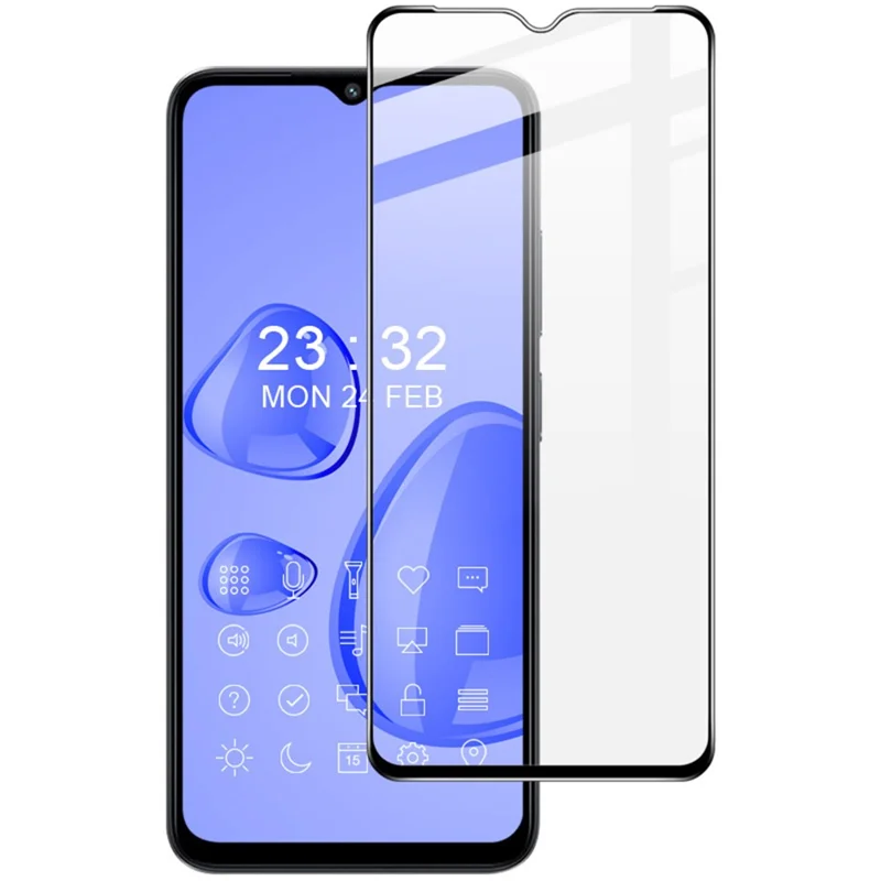 IMAK Pro+ Series per Xiaomi Poco M5 4G Anti-esplosione Pellicola in Vetro Temperato Ultra Chiara Full Glue Full Screen Protector