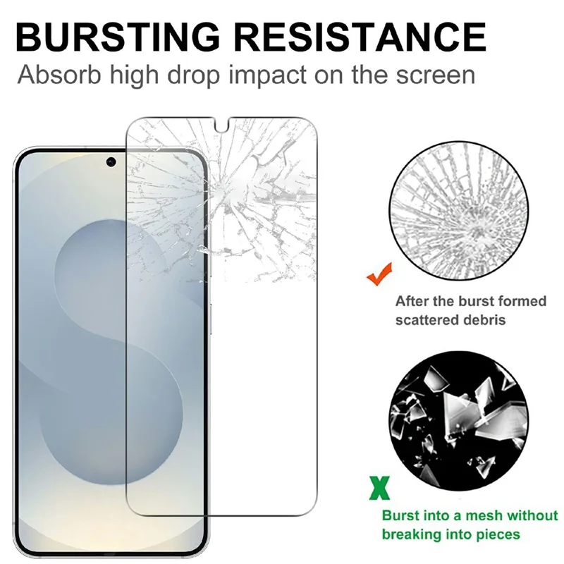 Protection d'écran en verre trempé transparent pour Samsung Galaxy S26 Ultra, film anti-explosion (NON couverture complète) + protecteur d'objectif photo à couverture intégrale - Transparent