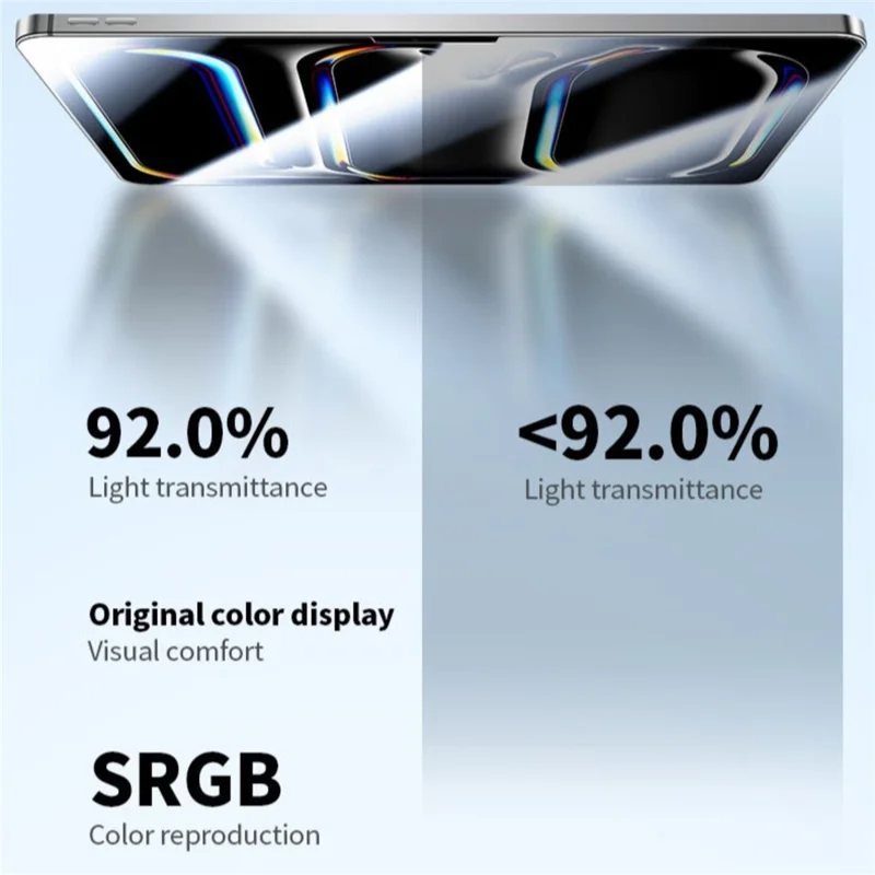 Für iPad Pro 13 (2025) / (2024) Displayschutzfolie HD gehärtetes Glas mit automatischem staubfreien Montagewerkzeug (KEINE vollständige Abdeckung) – Transparent