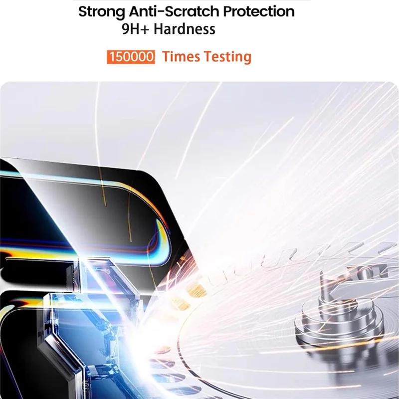 For iPad Pro 13 (2025) / (2024) Screen Protector Arc Edge Tempered Glass Film with Auto Dust-free Installation Tool (NOT Complete Covering) - Transparent