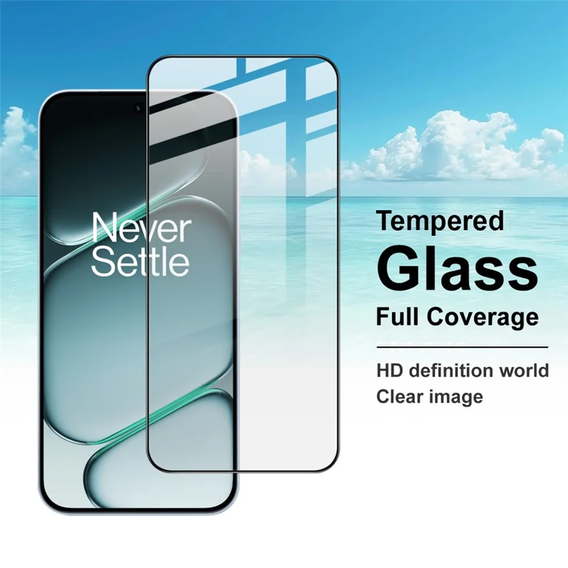 IMAK Pro+ Series For OnePlus Turbo 6 5G / Turbo 6V 5G / Nord 6 5G Screen Protector Full Coverage Tempered Glass Film (Fingerprint Unlock) - Black