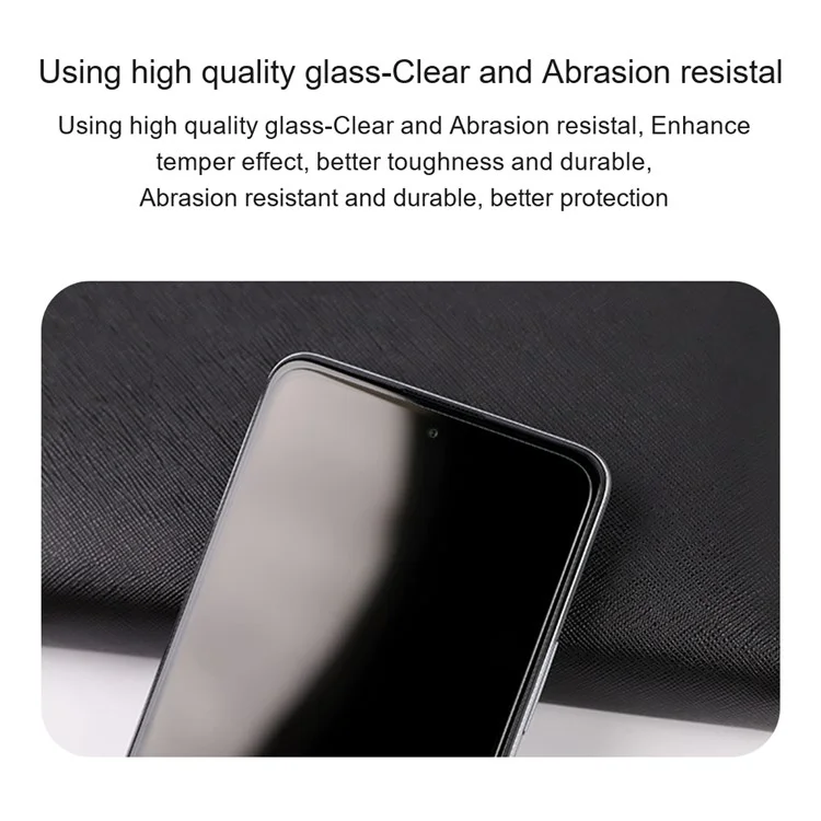 AMORUS For Xiaomi Redmi Note 12 5G (China) / (India) / (Global) / Poco X5 5G Ultra Clear Screen Protector 2.5D Arc Edge 9H Hardness High Aluminum-silicon Glass Screen  Film