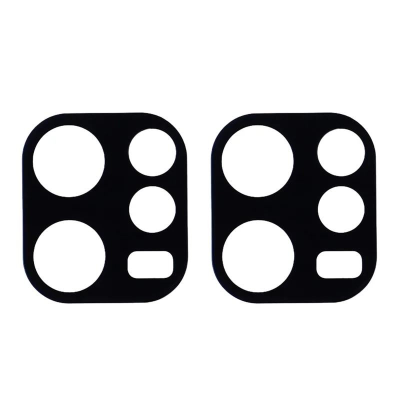2Pcs For Oppo Reno15 F 5G Full Coverage Camera Lens Protector Silk Printing Tempered Glass Lens Film 3D Arc Edge - Black